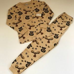 Bear and Moose Boys Longs Pajama Set